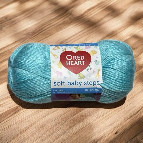 Red Heart Soft Baby Steps Yarn Discontinued ONE Skein of Blue, Pink, Aqua CHOICE - Picture 4 of 9